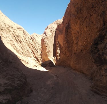 Canyon nella garganta del diablo - atacama