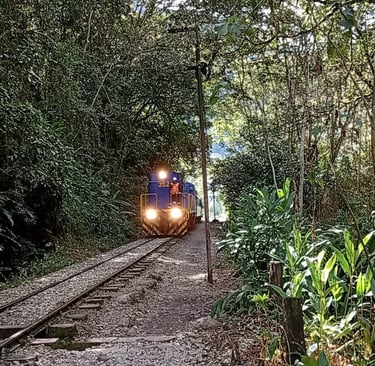 Sentiero lungo i binari del treno da Hidroelectrica a Machu Picchu
