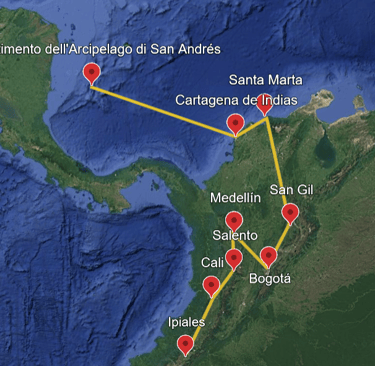 itinerario di 4 settimane in Colombia