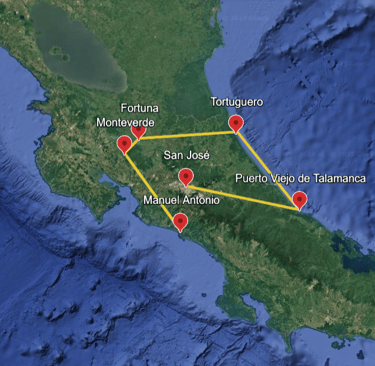 Itinerario di 2 settimane in Costa Rica
