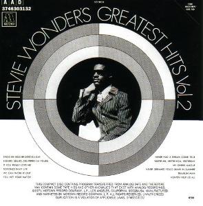 Stevie Wonder Greatest Hits Vol.2 album back