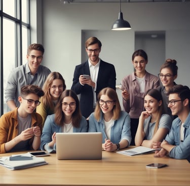 man and woman standing artwork