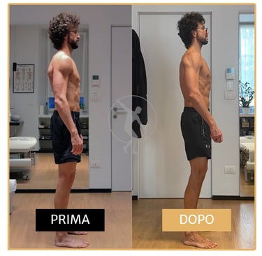 Miglioramento posturale in uomo di 40 anni Performa Specialists By Dott. Alessandro Rossin