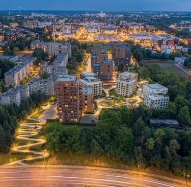 Eiguliai iš paukščio skrydžio