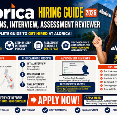 Alorica Assessment Alorica Address Alorica Cubao Address Alorica Alabang BPO Practice