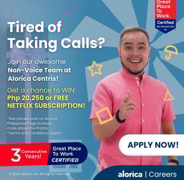 Alorica Quezon City Centris  Non Voice Chat Support Moderator Tagalog BPO Jobs Hiring Opening 