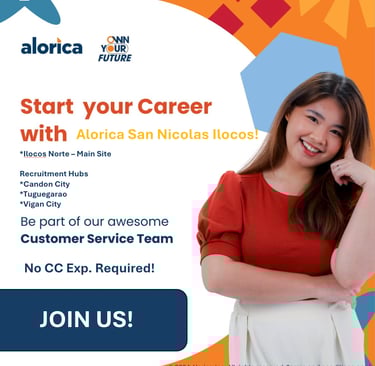 Alorica San Nicolas Ilocos BPO Call Center Jobs Hiring Opening Tagalog Non Voice Dayshift WFH