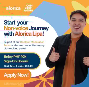 Alorica Lipa Batangas BPO Agent Non-Voice Content Moderator