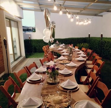 Mesa snake con silla avant garde