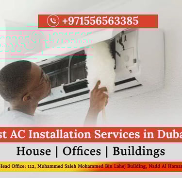 Best AC Installation Services in Dubai by pink city mep