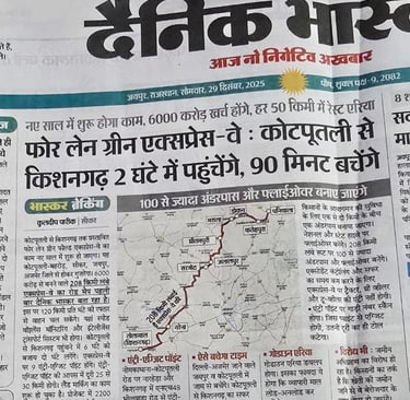 Jaipur Development Update: Green Expressway Boosts Plots in Jaipur