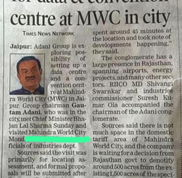 Adani's Big Move in Jaipur: What This Means for JDA Plots & Real Estate