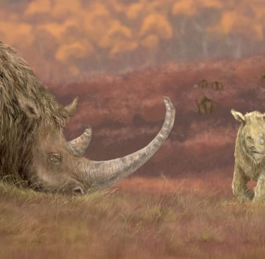 rinoceronte lanudo paleoarte