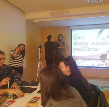 Cómo dibujar animales prehistóricos. Talleres de paleoarte