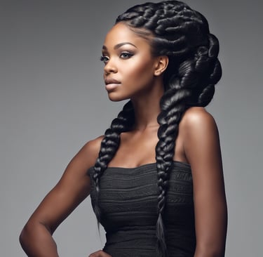 woman with braid hair