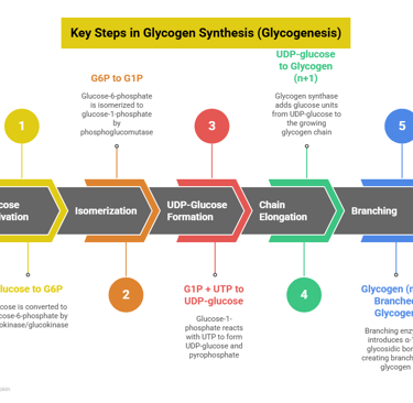 glycogenesis-key -steps