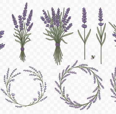 lavender clip art collection