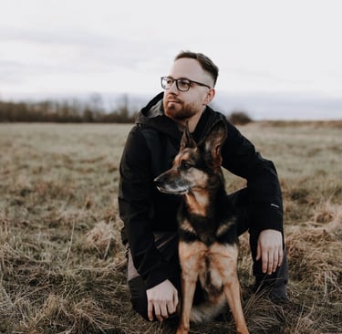 Basti Martern mit Hündin Marla