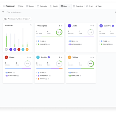 clickup dashboard