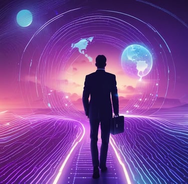 A visual representation of cloud technology and cybersecurity services.