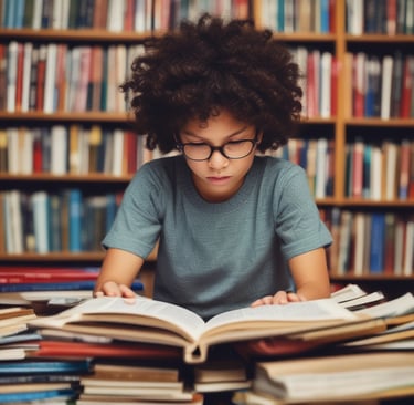 a person holding an open book in their hand