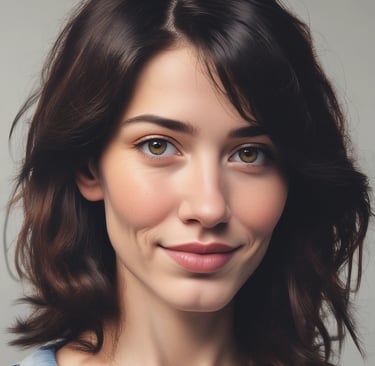 A smiling woman receiving a foot reflexology massage in a cozy room.