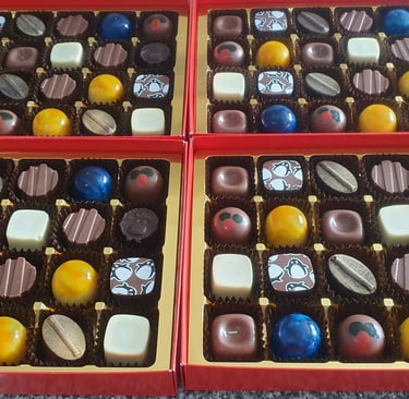 A selection of our handmade artisan chcolates