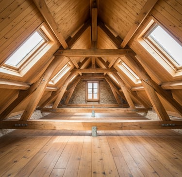 Charpente-bois-traditionnelle-restauree-apres-traitement-orleans