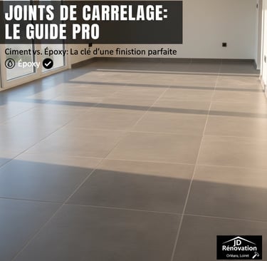 joints de carrelage parfaits sur sol grand format moderne