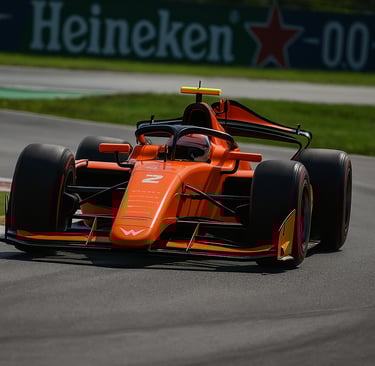 a formula 2 car driving on a track