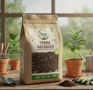 Já contém nutrientes essenciais (nitrogênio, fósforo e potássio).