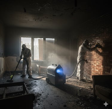 Nettoyage après incendie