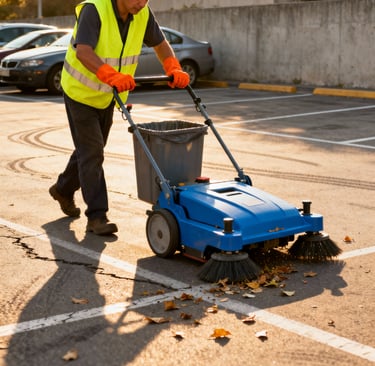 Nettoyage de parking