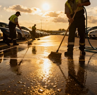 Nettoyage de parking
