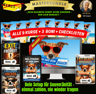 dexit.online auswandern mit system kurse mockups