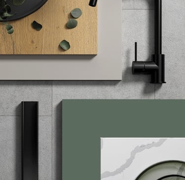 cuisine d'exposition avec façades anti trace de doigt