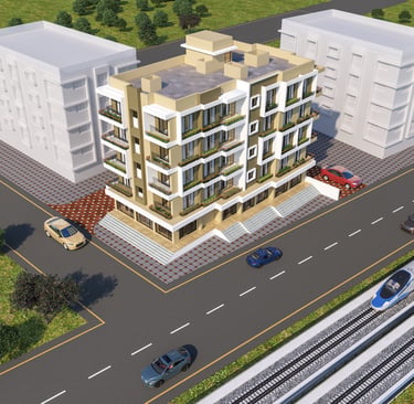 Shreeji Square Elivation top view.
