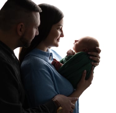 Naujagimio fotosesija studijoje