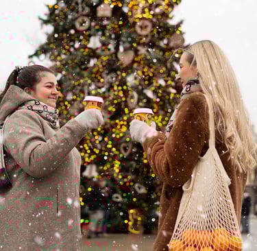 Kalėdinė fotosesija mieste