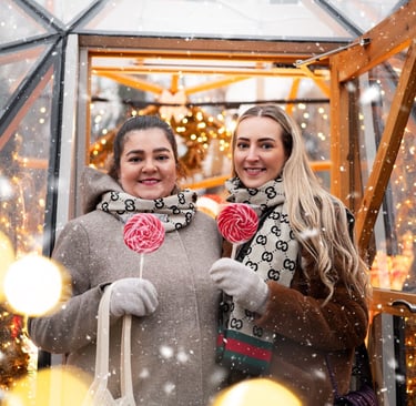 Kalėdinė fotosesija mieste