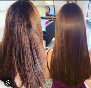 Marokkaanse keratine behandeling voor glad, glanzend en pluisvrij haar, essence studio Turnhout