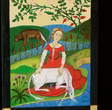 Dama y el Unicornio. 41 x 30 cm. 700 euros