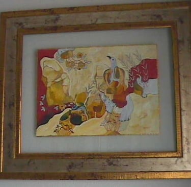 Pájaro azul. 68 x 57 cm. 900 euros