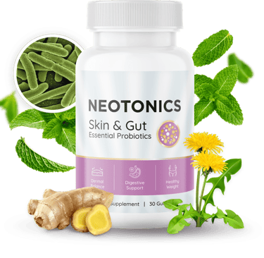 Gut health, youthful skin, Neotonics, probiotics, anti-aging, science-backed, radiant wellness