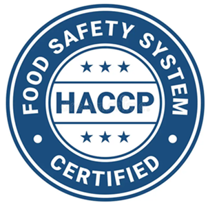 HACCP certified suppliers ensuring food safety at every production stage