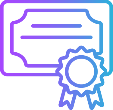 Vector of a certificate for an online learning resource