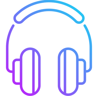 Vector icon for headphones that represents recommended products