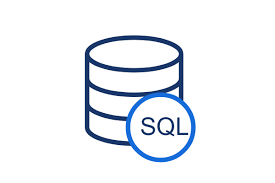 SQL icon: language used by data professionals to query and manage databases