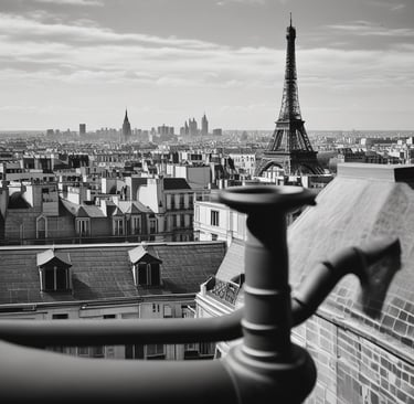 An old, weathered downpipe attached to a wall, which has patches of peeling paint and discoloration. The wall features a rough, textured surface with noticeable wear and tear. There is a smaller black cable running parallel to the downpipe, secured at various points.