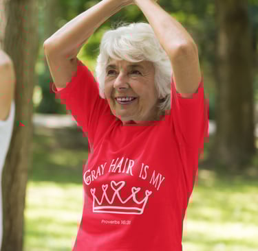 Gray Hair is your Crown tee shirt. See this design at NanFox.redbubble.com